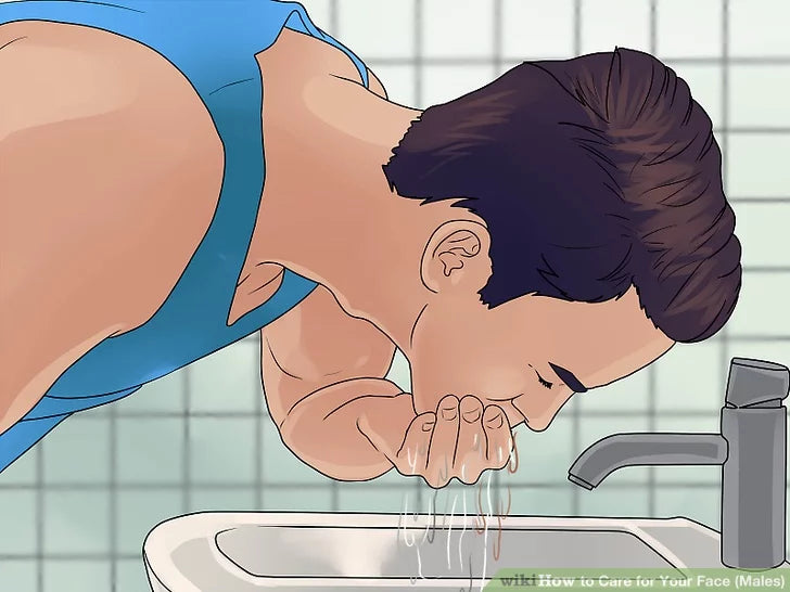 Bước 5: Rửa sạch mặt khi bạn hoàn tất.