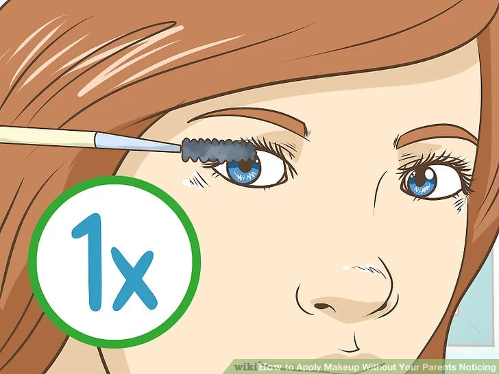 Bước 9: Chuốt một lớp mascara để làm nổi bật hàng mi của bạn.