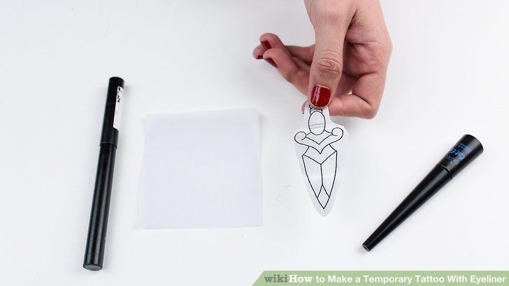 Bước 1: In hoặc vẽ thiết kế trên một mảnh giấy