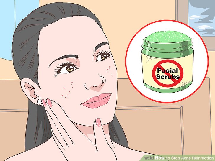 Bước 3: Tránh tẩy tế bào chết dạng hạt scrub cho da mặt