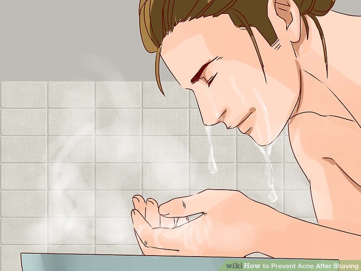 Bước 3: Rửa sạch mặt bằng nước ấm
