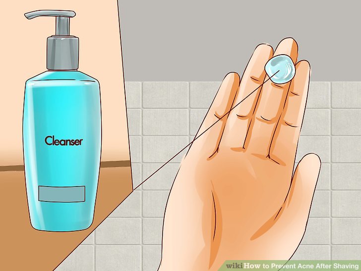 Bước 2: Dùng đầu ngón tay sạch xoa sữa rửa mặt trên da