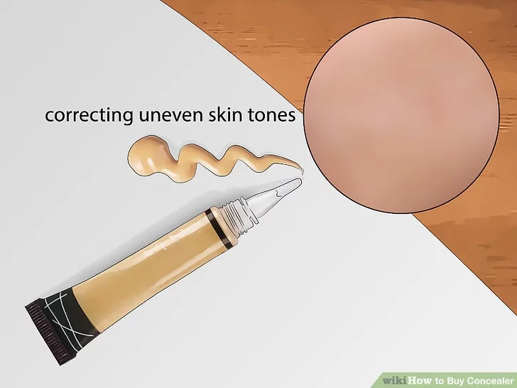 Bước 2: Dùng kem che khuyết điểm tông vàng nếu bạn muốn làm đều màu da.