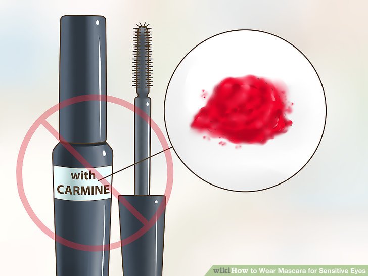 Bước 3: Tránh dùng mascara có chứa carmine