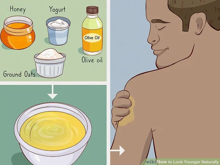 Bước 1: Tắm sạch cơ thể bằng chất tẩy rửa tự nhiên để giữ cho làn da khỏe mạnh.