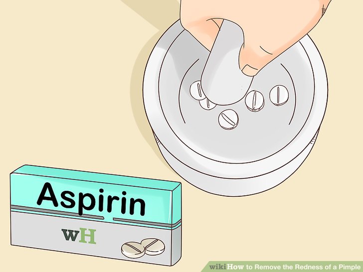 Bước 3: Làm mặt nạ aspirin để giảm mẩn đỏ
