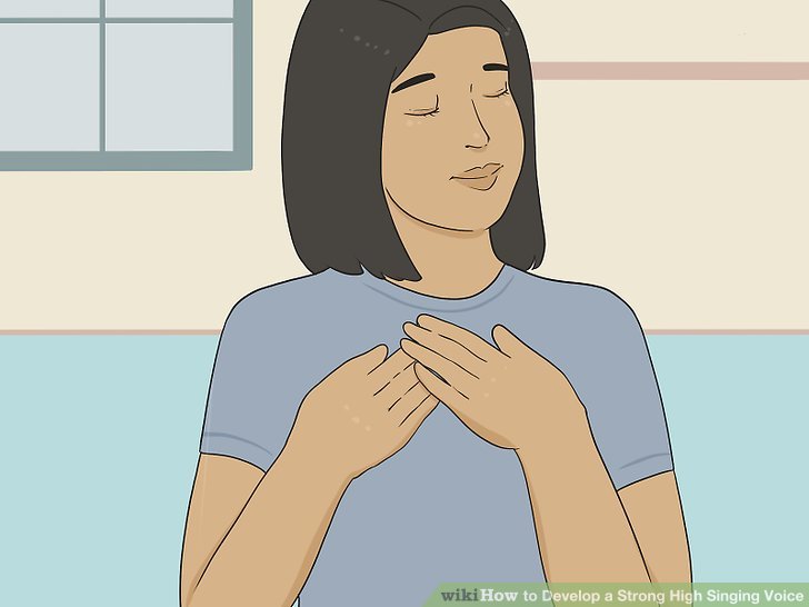 Bước 3: Để hát tốt hơn, bạn cần giữ cho cơ thể thư giãn và không bị căng thẳng.