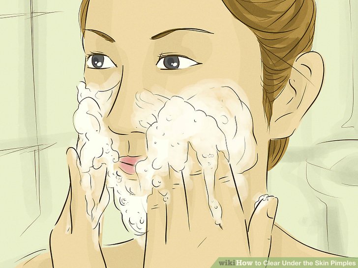 Bước 1: Rửa sạch da