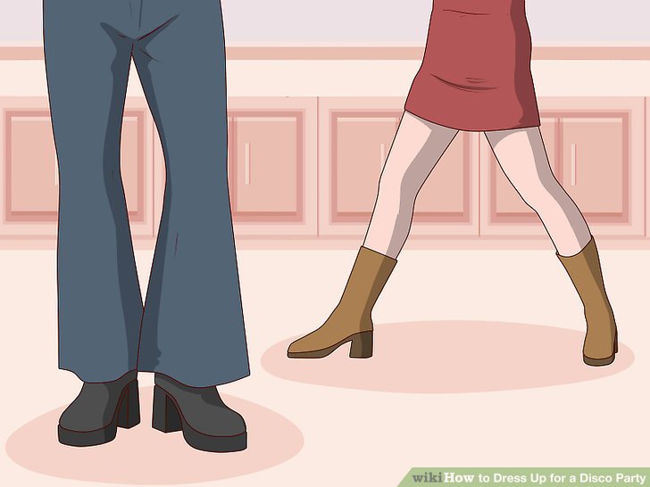 Bước 7: Tăng chiều cao cho trang phục của bạn với giày đế bệt.
