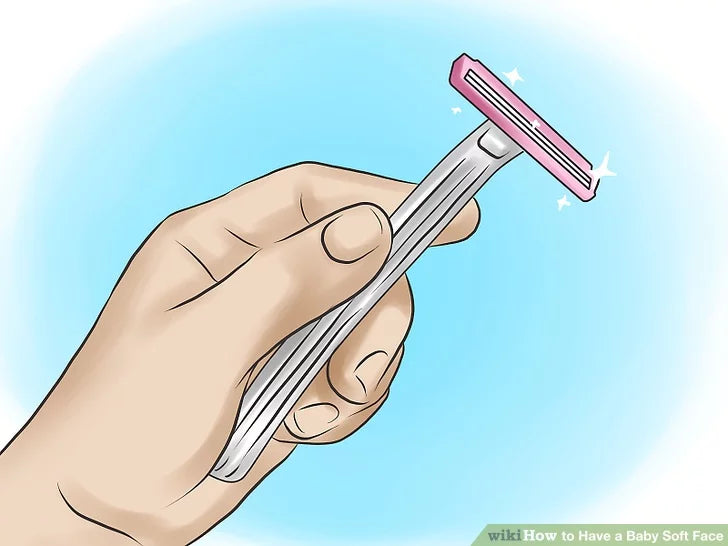 Bước 1: Đảm bảo dao cạo của bạn sắc bén trước khi bắt đầu.