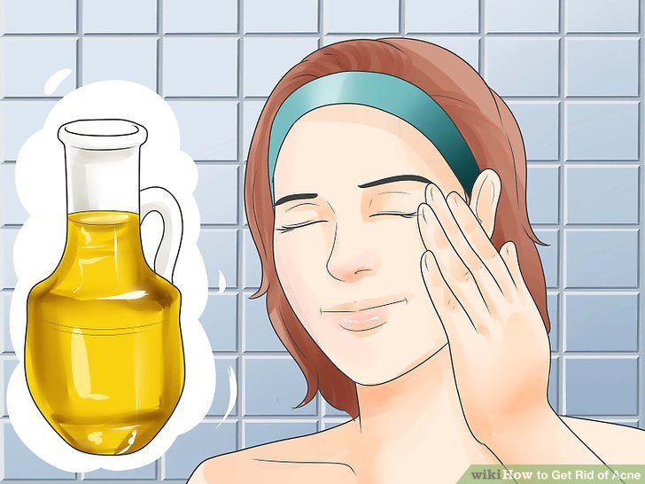 Bước 5: Sử dụng dầu để rửa mặt
