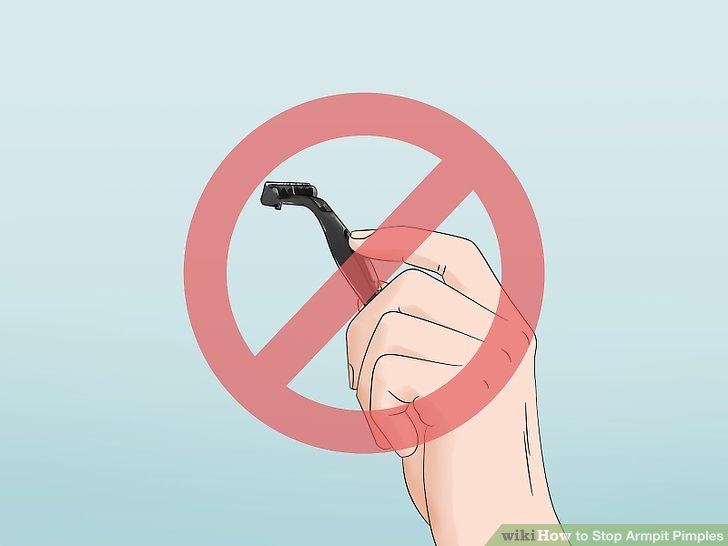 Bước 7: Ngừng cạo lông nách nếu bạn bị mụn