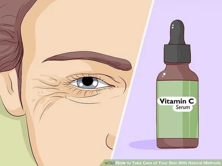 Bước 3: Giảm nếp nhăn bằng serum chứa vitamin C.