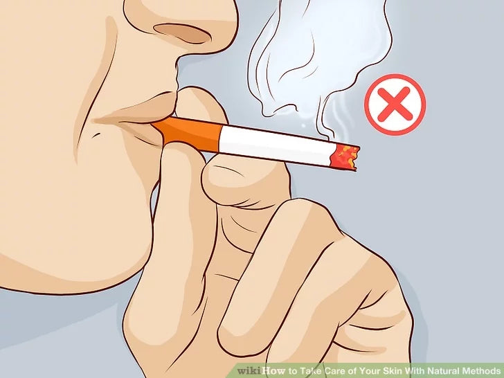 Bước 5: Tránh hút thuốc để ngăn ngừa lão hóa da sớm.