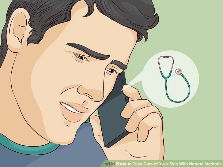 Bước 2: Gọi cho bác sĩ nếu bạn phát ban không biến mất trong 1 tuần.