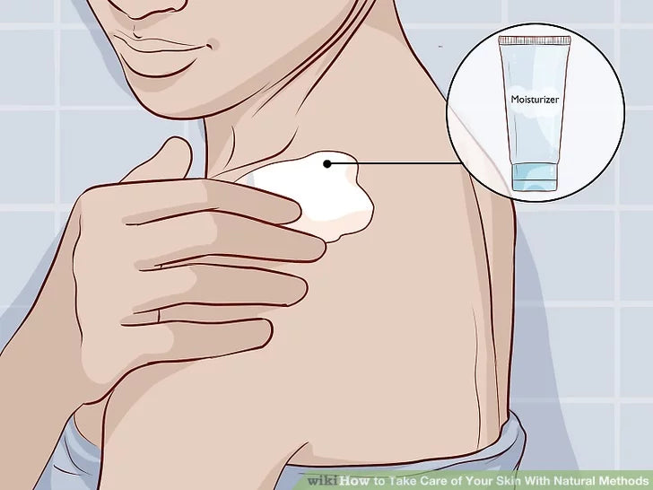 Bước 7: Dưỡng ẩm cho da bất cứ khi nào bạn tắm hoặc rửa mặt.