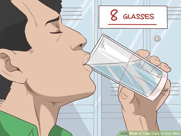 Bước 1: Uống 6 đến 8 cốc nước 240 mL mỗi ngày.