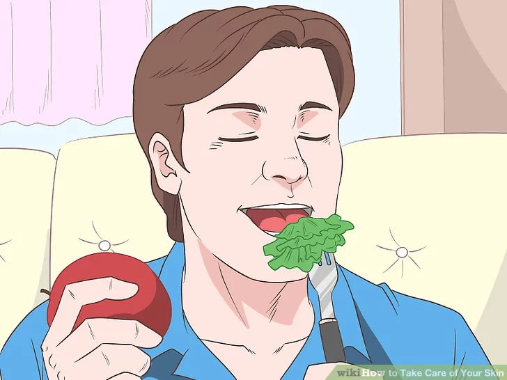 Bước 2: Ăn nhiều trái cây và rau quả.
