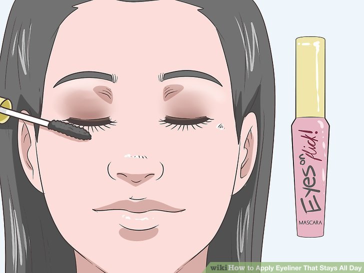 Bước 4: Dùng mascara chống thấm nước