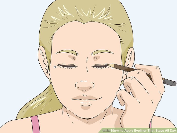 Bước 2: Áp dụng kẻ eyeliner