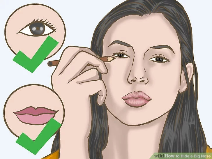 Bước 1: Dùng màu sáng cho mắt hoặc môi của bạn.