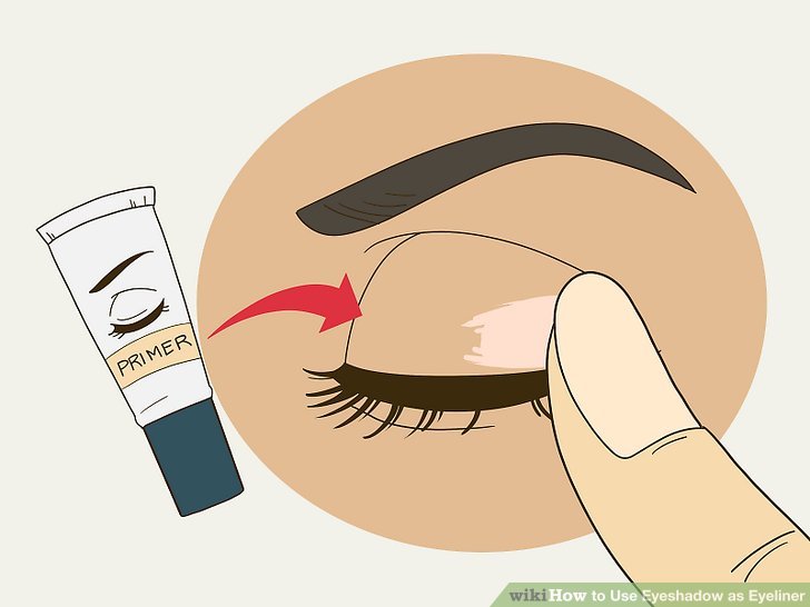 Bước 3: Chuẩn bị mắt bằng kem lót hoặc kem dưỡng