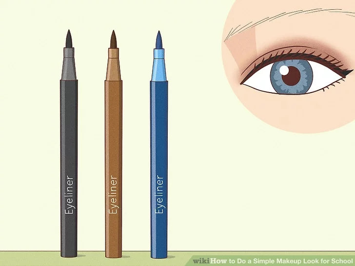 Bước 6: Đánh eyeliner.
