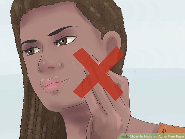 Bước 4: Cố gắng không chạm tay vào mặt bạn