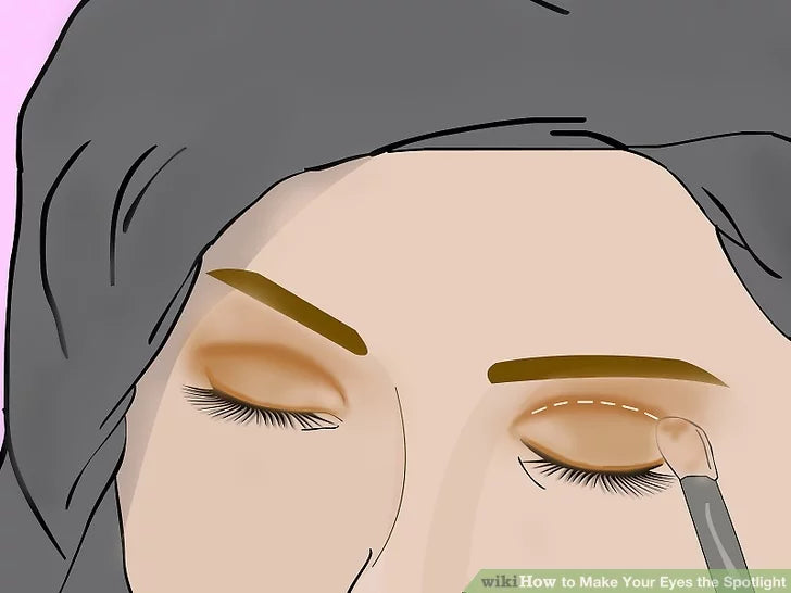 Sử dụng một loại phấn mắt tối hơn cho nếp mí của bạn