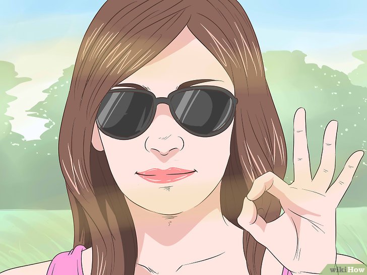 Bước 9: Đeo kính râm là một biện pháp đơn giản nhưng hiệu quả để bảo vệ đôi mắt của bạn khỏi tác hại của ánh nắng mặt trời.