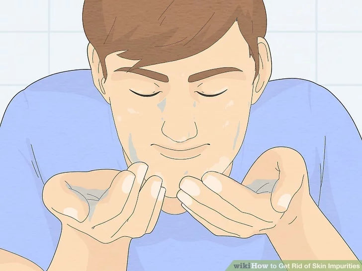 Bước 2: Tránh rửa da quá kỹ.