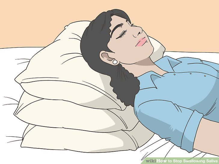 Ngủ trên gối cao để giảm thiểu thoát dịch xoang