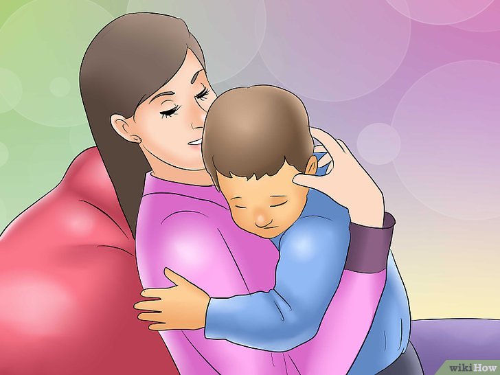 Bước 6: Hãy nói cho trẻ biết bố mẹ làm vậy vì thương và cách phạt đó hoàn toàn vì yêu thương chúng.