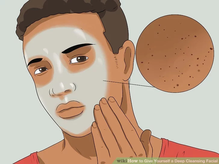 Bước 1: Đắp mặt nạ là một bước quan trọng trong quy trình chăm sóc da.