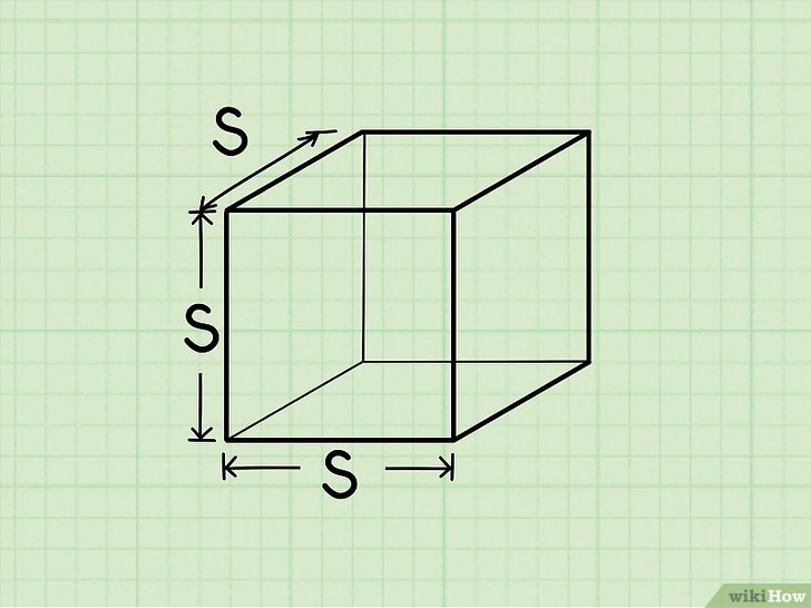 Bước 1: Xác định khối lập phương.
