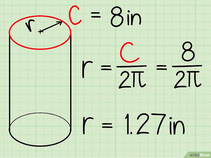 Bước 4: Đo hình trụ để tìm bán kính mặt đáy.