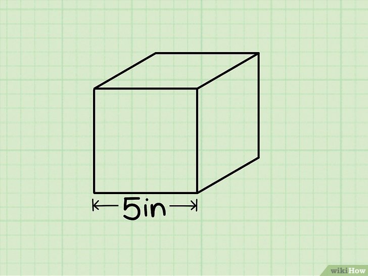 Bước 3: Cách tính cạnh hình lập phương.