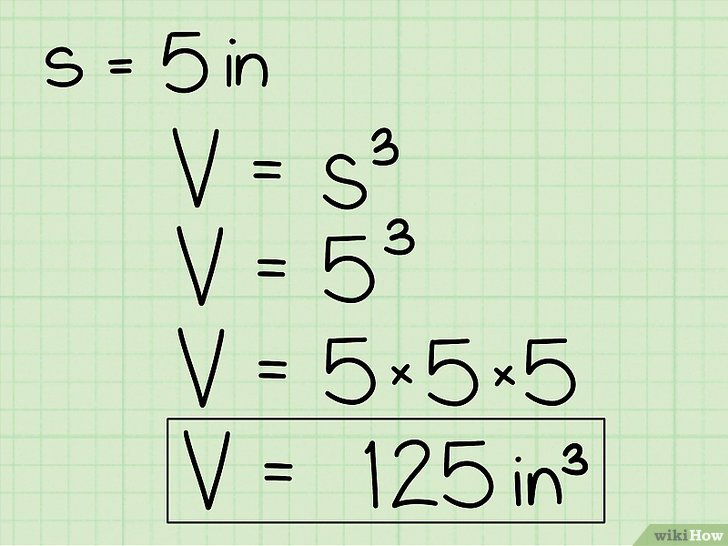 Bước 5: Đơn vị đo thể tích là khối (mũ 3 của đơn vị đo chiều dài).