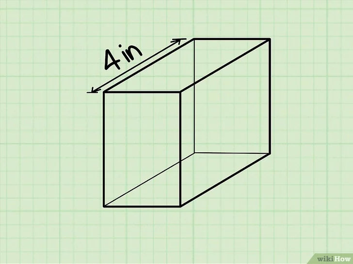 Bước 3: Cách tính chiều dài của hình hộp chữ nhật.