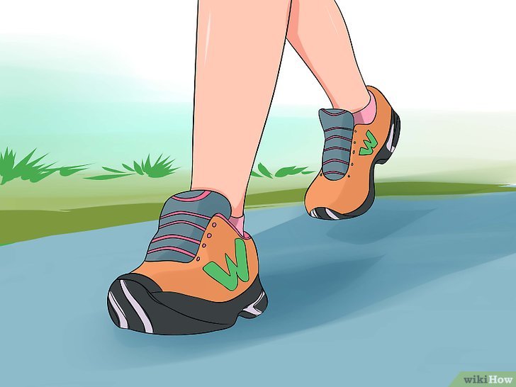Bước 1: Đi bộ nhanh hoặc chạy bước nhỏ mỗi ngày là một trong những hoạt động thể chất tốt cho sức khỏe, đặc biệt là khi bạn mới bắt đầu tập thể dục.