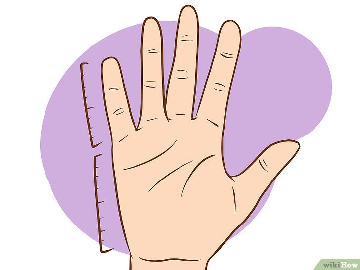 Bước 3: Xem xét hình dáng và kích thước của bàn tay và ngón tay.