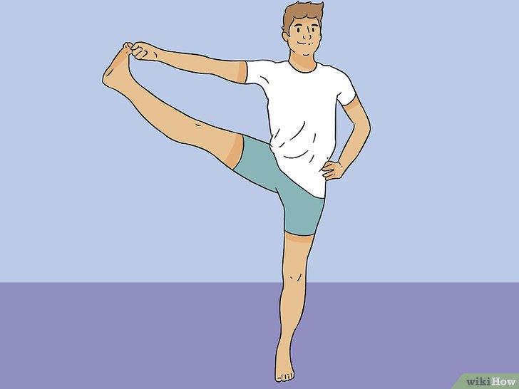 Bước 2: Cách thực hiện một bài tập nâng chân đơn giản nhưng hiệu quả để cải thiện sức khỏe và linh hoạt của chân.
