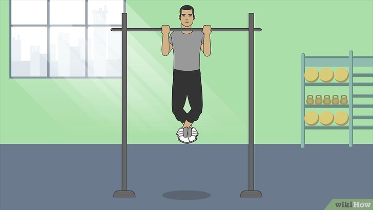 Bước 1: Hít xà là một bài tập đơn giản nhưng hiệu quả để tập cơ lưng.