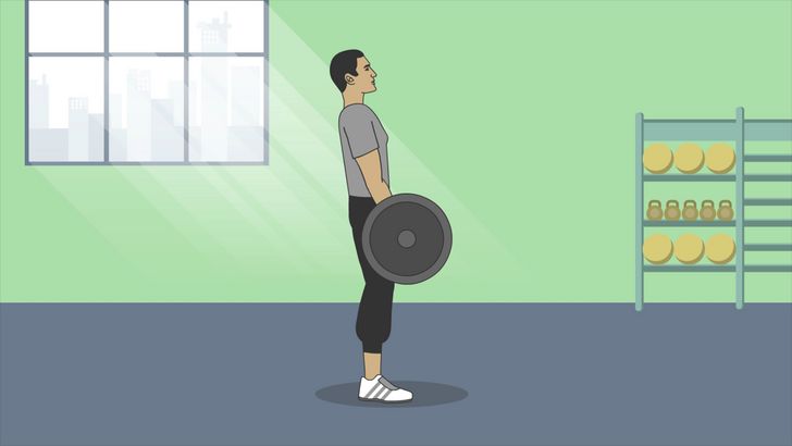 Bước 5: Cử tạ là một bài tập hiệu quả để tăng cường sức mạnh và cơ bắp ở đùi, cơ mông và bắp chân.