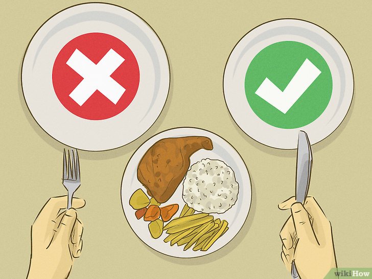 Bước 3: Giảm khẩu phần ăn là một trong những cách đơn giản và hiệu quả để giảm cân.