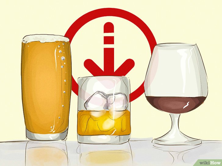 Bước 9: Giảm tiêu thụ rượu bia để giảm cân hiệu quả.