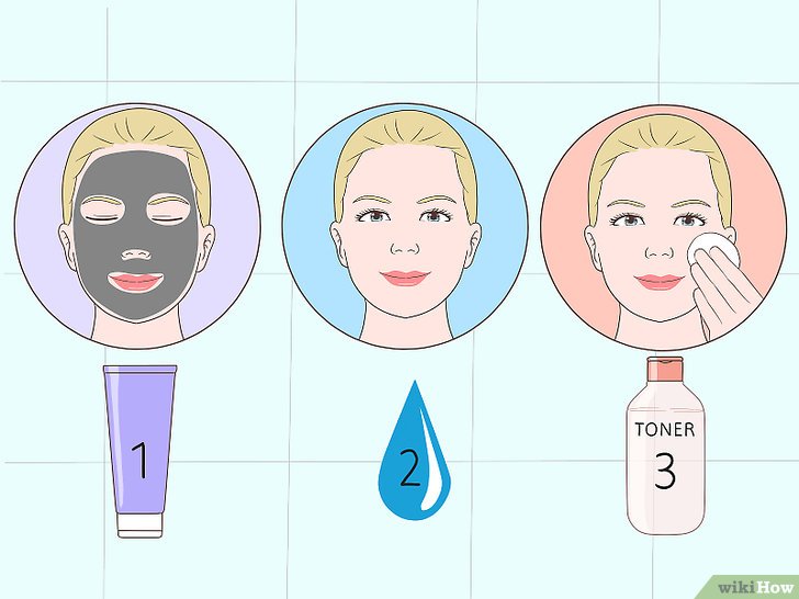 Bước 1: Sau khi rửa mặt, bạn nên dùng nước cân bằng da để giúp se khít lỗ chân lông và duy trì độ ẩm cho da.