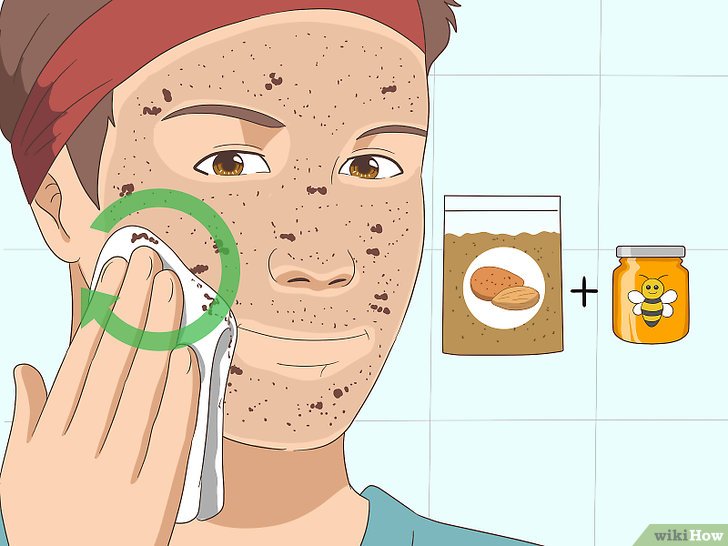 Bước 6: Tẩy tế bào da chết là một bước quan trọng trong chăm sóc da, đặc biệt là khi bạn muốn se khít lỗ chân lông.