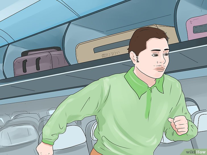 Bước 4: Trong trường hợp xảy ra tai nạn máy bay, bạn không nên quan tâm đến những đồ đạc cá nhân của mình.