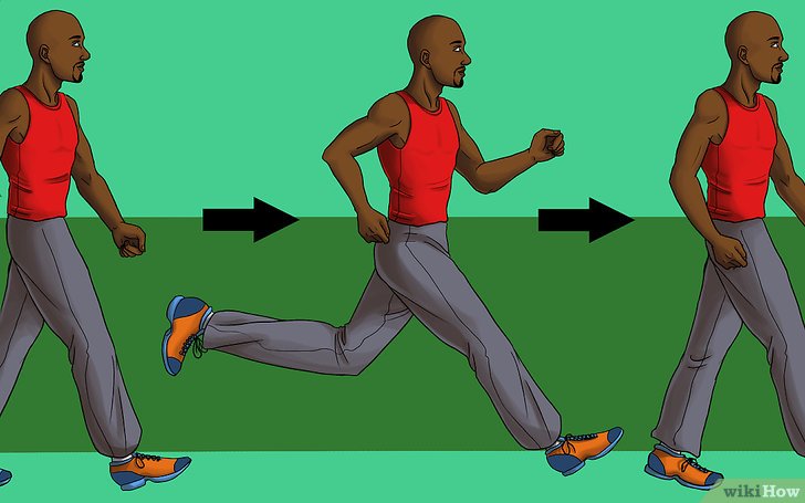Bước 2: Cách tập ngắt quãng với thời gian đều nhau, một phương pháp tập luyện hiệu quả để cải thiện tốc độ và sức bền của bạn khi chạy bộ.